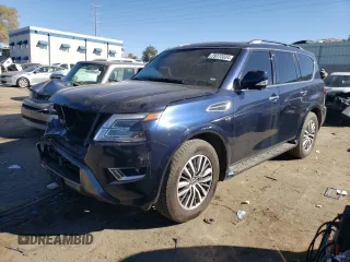 2022 Nissan Armada SL with VIN JN8AY2BB3N9814156, listed as a Copart auction lot 79773334 with 62,860 mi miles and Salvage Title. Bid and sale history available at carsss.com. Image 1.