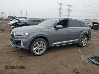 2022 Audi Q7 Premium Plus with VIN WA1LXBF70ND004262, listed as a Copart auction lot 43552465 with 26,046 mi miles and Salvage title. Bid and sale history available at DreamBid. Image 1.