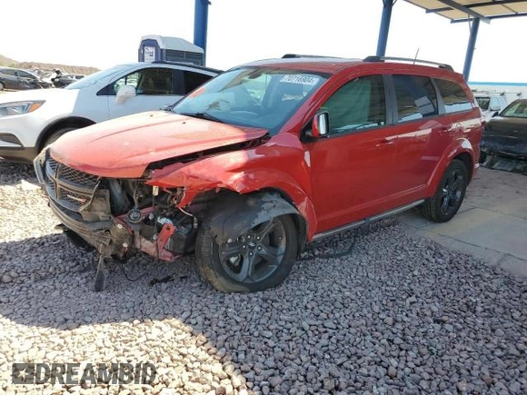 2018 Dodge Journey Crossroad z VIN 3C4PDCGG4JT527311, wystawiony jako Copart lot #60917005 z przebiegiem 91 026 mil mil oraz Czysty tytuł • Clean title. Historia ofert i sprzedaży dostępna na DreamBid. Obrazek 1.