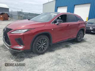 2020 Lexus RX 450h F Sport Performance with VIN 2T2YGMDA0LC049990, listed as a Copart auction lot 64377115 with 81,038 mi miles and Clean title. Bid and sale history available at DreamBid. Image 1.