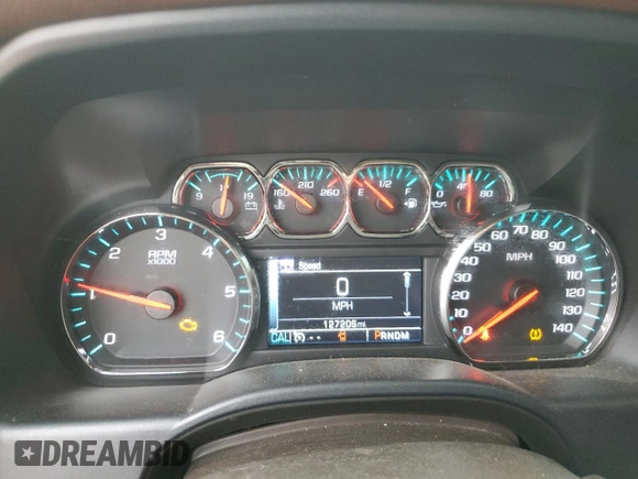 2016 Chevrolet Silverado 1500 High Country with VIN 3GCUKTEC8GG252049, listed as a Copart auction lot 47075095 with 127,206 mi miles and Salvage Title. Bid and sale history available at DreamBid. Image 9.