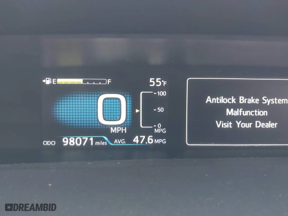 2016 Toyota Prius Four with VIN JTDKARFU5G3018264, listed as a IAAI auction lot 42034508 with 98,071 mi miles. Bid and sale history available at carsss.com. Image 15.