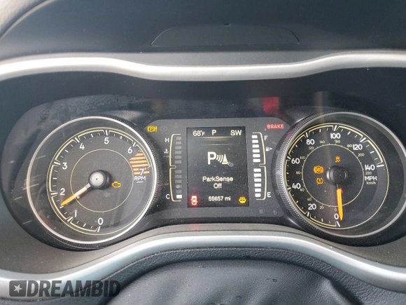 2018 Jeep Cherokee Latitude Plus with VIN 1C4PJLLB2JD511116, listed as a Copart auction lot 53005435 with 55,657 mi miles and Salvage title. Bid and sale history available at DreamBid. Image 9.