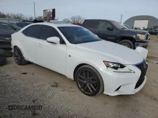 2015 Lexus IS 350 with VIN JTHBE1D21F5022692, listed as a Copart auction lot 85035384 with 87,443 mi miles and Salvage Title. Bid and sale history available at DreamBid. Image 4.