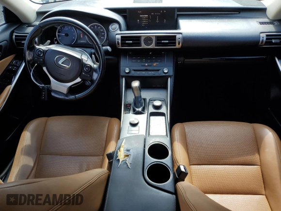 2015 Lexus IS 250 with VIN JTHBF1D21F5079200, listed as a Copart auction lot 56868975 with 108,035 mi miles and Salvage title. Bid and sale history available at DreamBid. Image 8.