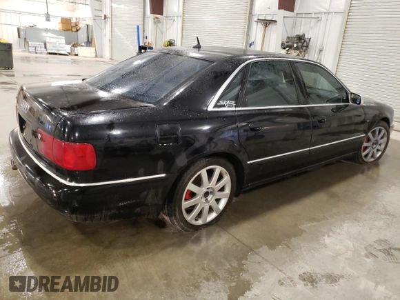 2003 Audi S8 with VIN WAUGU44D73N001772, listed as a Copart auction lot 53247835 with Not Provided miles and Salvage Title. Bid and sale history available at DreamBid. Image 3.