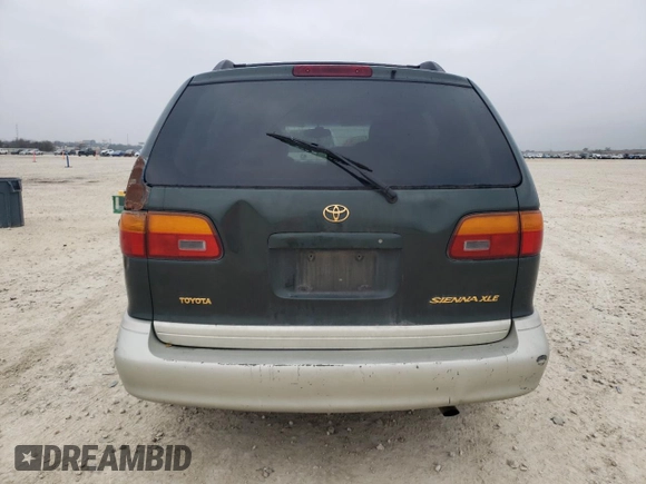 1999 Toyota Sienna LE with VIN 4T3ZF13C6XU151285, listed as a Copart auction lot 43792835 with 0 mi miles and Salvage Title. Bid and sale history available at carsss.com. Image 6.