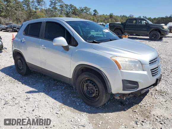 2016 Chevrolet Trax LS with VIN KL7CJKSB6GB618181, listed as a Copart auction lot 49317115 with 187,954 mi miles and Salvage Title. Bid and sale history available at carsss.com. Image 4.
