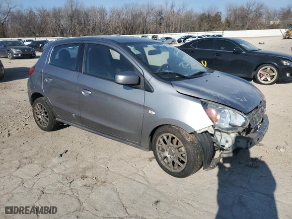 2015 Mitsubishi Mirage DE with VIN ML32A3HJ8FH047696, listed as a Copart auction lot 86920704 with 96039 miles and Salvage Title. Bid and sale history available at carsss.com. Image 4.