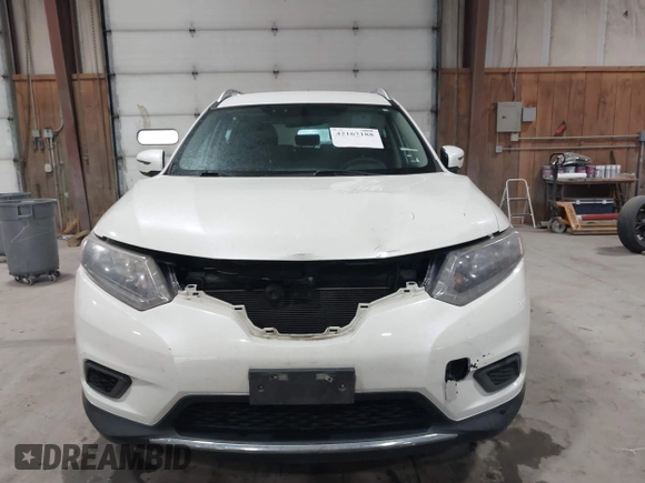 2016 Nissan Rogue SV with VIN KNMAT2MV2GP614966, listed as a IAAI auction lot 42167188 with 162,490 mi miles. Bid and sale history available at carsss.com. Image 13.