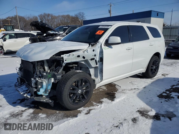 2021 Dodge Durango GT with VIN 1C4RDJDG5MC804906, listed as a Copart auction lot 43946495 with 46,116 mi miles and Salvage title. Bid and sale history available at DreamBid. Image 1.