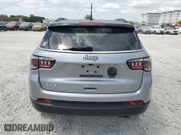 2020 Jeep Compass Limited with VIN 3C4NJDCB6LT246324, listed as a Copart auction lot 54013845 with 47,587 mi miles and Salvage Title. Bid and sale history available at DreamBid. Image 6.