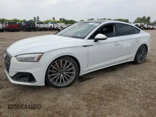 2022 Audi A5 Sportback Premium Plus with VIN WAUCBCF58NA027585, listed as a Copart auction lot 51382045 with 22,354 mi miles and Salvage Title. Bid and sale history available at carsss.com. Image 1.