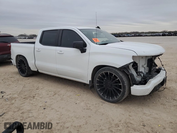 2022 Chevrolet Silverado 1500 LT with VIN 1GCPACEK2NZ635571, listed as a Copart auction lot 88725255 with 0 mi miles and Salvage Title. Bid and sale history available at carsss.com. Image 4.
