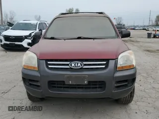 2008 Kia Sportage LX with VIN KNDJE723187509300, listed as a Copart auction lot 53381095 with 121,436 mi miles and Clean Title. Bid and sale history available at carsss.com. Image 5.