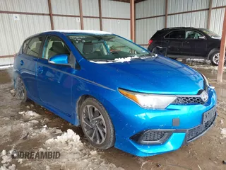 2016 Scion iM with VIN JTNKARJE5GJ511692, listed as a IAAI auction lot 41301393 with 85,985 mi miles. Bid and sale history available at carsss.com. Image 1.