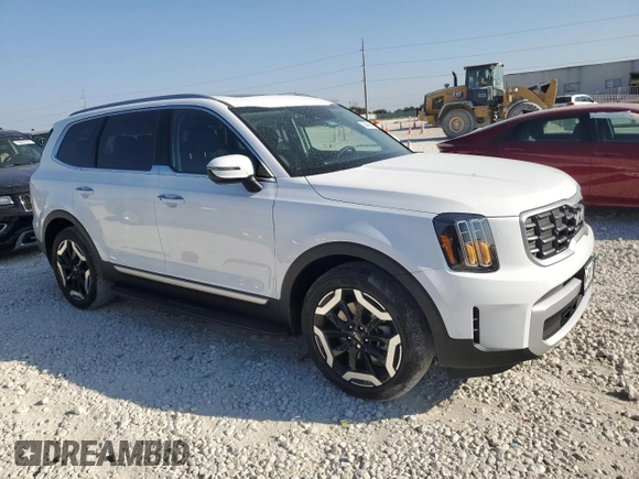 2025 Kia Telluride S with VIN 5XYP64GC9SG573593, listed as a Copart auction lot 78440814 with 230 mi miles and Salvage Title. Bid and sale history available at DreamBid. Image 4.