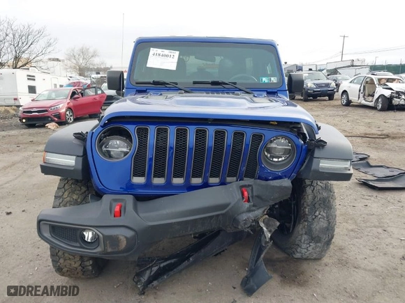 2020 Jeep Wrangler Unlimited Rubicon with VIN 1C4HJXFG9LW107191, listed as a IAAI auction lot 41840012 with 41,888 mi miles. Bid and sale history available at carsss.com. Image 11.