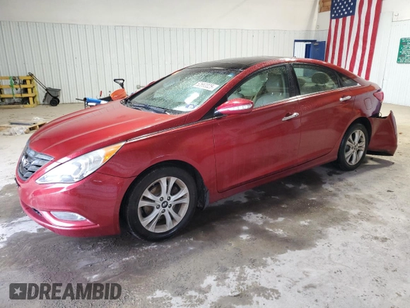 2013 Hyundai Sonata Limited with VIN 5NPEC4AC1DH626369, listed as a Copart auction lot 52663825 with 133,264 mi miles and Salvage Title. Bid and sale history available at carsss.com. Image 1.