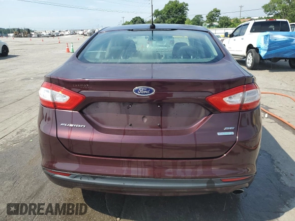 2013 Ford Fusion SE with VIN 3FA6P0HR7DR229974, listed as a Copart auction lot 62556715 with 131,271 mi miles and Salvage title. Bid and sale history available at DreamBid. Image 6.