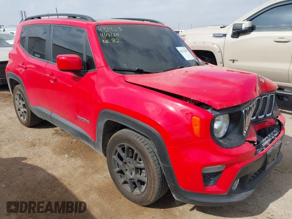 2020 Jeep Renegade Altitude with VIN ZACNJAB17LPL84093, listed as a IAAI auction lot 42122399 with 32,541 mi miles and . Bid and sale history available at DreamBid. Image 1.