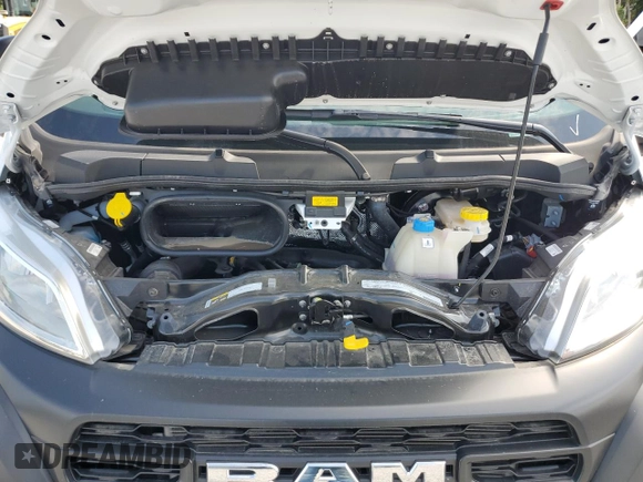 2024 Ram ProMaster Cargo Tradesman with VIN 3C6LRVDG8RE114010, listed as a Copart auction lot 68368704 with 13 mi miles and Salvage Title. Bid and sale history available at DreamBid. Image 12.