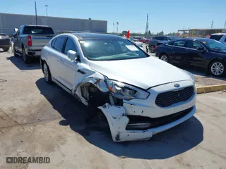 2015 Kia K900 Luxury with VIN KNALW4D46F6022278, listed as a IAAI auction lot 41774850 with 142,837 mi miles. Bid and sale history available at carsss.com. Image 1.