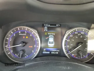2015 Infiniti Q50 Premium with VIN JN1BV7AR7FM392009, listed as a Copart auction lot 55526505 with 110,884 mi miles and Salvage title. Bid and sale history available at DreamBid. Image 9.