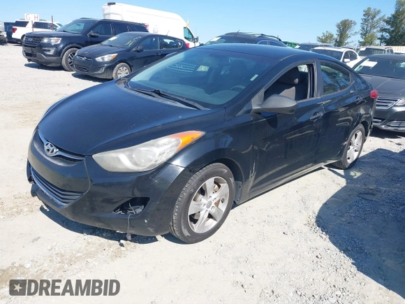 2012 Hyundai Elantra Limited with VIN KMHDH4AE7CU291603, listed as a IAAI auction lot 41893161 with 200,776 mi miles. Bid and sale history available at carsss.com. Image 2.