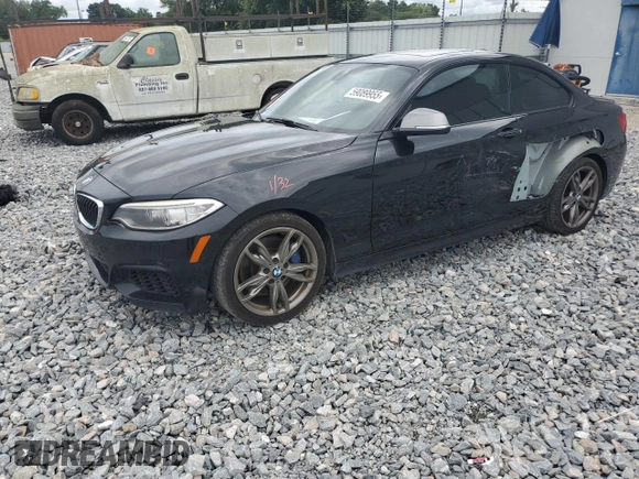 2015 BMW 2 Series M235i with VIN WBA1J7C55FV289435, listed as a Copart auction lot 59089955 with 122,328 mi miles and Salvage title. Bid and sale history available at DreamBid. Image 1.