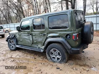 2022 Jeep Wrangler Unlimited Sport with VIN 1C4HJXDG2NW201368, listed as a Copart auction lot 87492374 with 50,375 mi miles and Salvage Title. Bid and sale history available at DreamBid. Image 2.