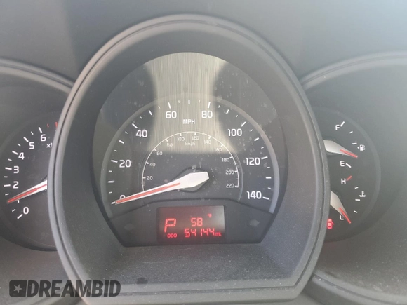 2017 Kia Rio EX with VIN KNADN4A32H6059057, listed as a Copart auction lot 75962974 with 54,144 mi miles and Salvage Title. Bid and sale history available at carsss.com. Image 9.