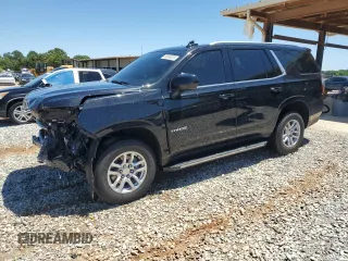 2023 Chevrolet Tahoe LT with VIN 1GNSKNKD0PR190329, listed as a Copart auction lot 58080205 with 81,921 mi miles and Salvage title. Bid and sale history available at DreamBid. Image 1.