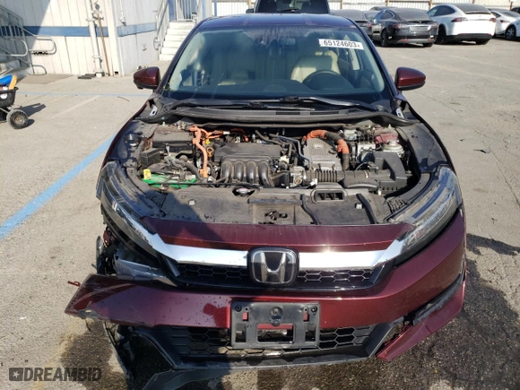 2018 Honda Clarity Plug-In Hybrid with VIN JHMZC5F10JC015124, listed as a Copart auction lot 65124603 with 84,471 mi miles. Bid and sale history available at carsss.com. Image 5.