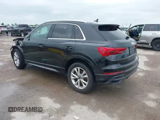 2023 Audi Q3 S line Premium with VIN WA1DECF37P1037177, listed as a IAAI auction lot 42124532 with 45,953 mi miles and . Bid and sale history available at DreamBid. Image 3.