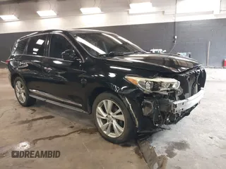 2013 Infiniti JX35 with VIN 5N1AL0MMXDC313050, listed as a IAAI auction lot 41695601 with 90,275 mi miles. Bid and sale history available at carsss.com. Image 1.