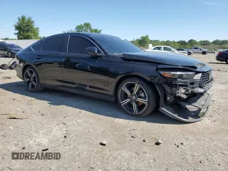 2024 Honda Accord Sport with VIN 1HGCY2F57RA014295, listed as a Copart auction lot 58748875 with 23,422 mi miles and Salvage title. Bid and sale history available at DreamBid. Image 4.