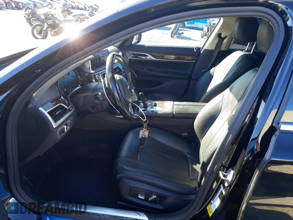 2019 BMW 7 Series 740i with VIN WBA7E2C50KB217782, listed as a Copart auction lot 39865553 with 65,495 mi miles. Bid and sale history available at carsss.com. Image 7.