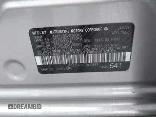 2020 Mitsubishi Outlander ES z VIN JA4AZ3A37LZ042888, wystawiony jako IAAI lot #41474954 z przebiegiem 98 616 mil mil oraz . Historia ofert i sprzedaży dostępna na DreamBid. Obrazek 9.