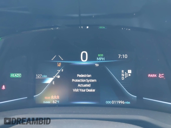 2023 Toyota Mirai XLE with VIN JTDAAAAAXPA010313, listed as a IAAI auction lot 41867909 with 11,996 mi miles. Bid and sale history available at carsss.com. Image 7.