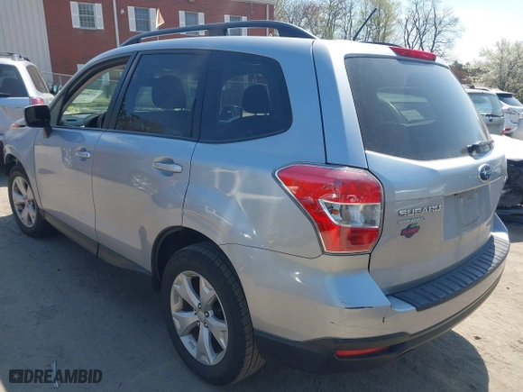 2015 Subaru Forester 2.5i Premium with VIN JF2SJADC2FH458859, listed as a IAAI auction lot 42104667 with 127,038 mi miles. Bid and sale history available at carsss.com. Image 3.