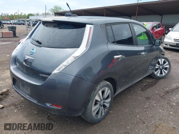 2013 Nissan LEAF SL with VIN 1N4AZ0CP5DC404439, listed as a IAAI auction lot 42098825 with 73,254 mi miles and . Bid and sale history available at DreamBid. Image 4.