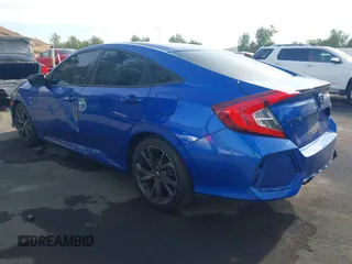2020 Honda Civic Sedan Sport with VIN 19XFC2F85LE205545, listed as a IAAI auction lot 41192796 with 100,029 mi miles. Bid and sale history available at carsss.com. Image 3.