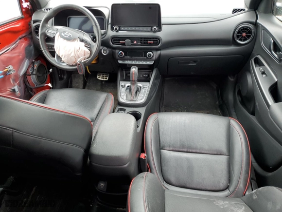 2023 Hyundai Kona Limited with VIN KM8K5CA36PU006534, listed as a Copart auction lot 47054765 with 44,881 mi miles and Salvage Title. Bid and sale history available at carsss.com. Image 8.