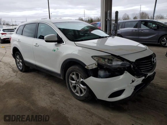 2014 Mazda CX-9 Sport with VIN JM3TB3BV5E0427867, listed as a Copart auction lot 51091995 with 122,008 mi miles and Salvage title. Bid and sale history available at DreamBid. Image 4.