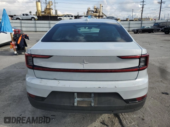 2024 Polestar 2 with VIN YSMFD3KA2RL238020, listed as a Copart auction lot 51341825 with 7,565 mi miles and Salvage Title. Bid and sale history available at carsss.com. Image 6.