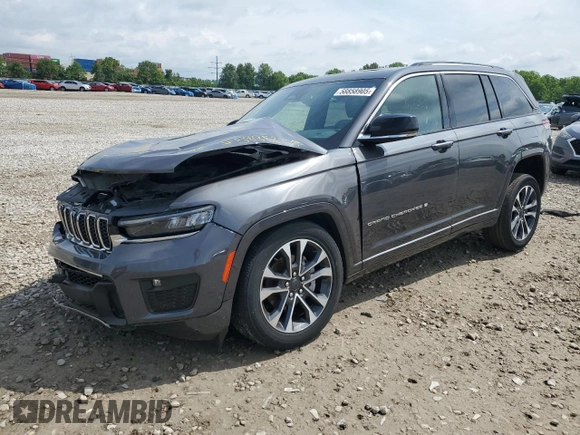 2023 Jeep Grand Cherokee Overland с VIN 1C4RJHDG3P8737215, выставлен на аукционе Copart как лот 58858905 с пробегом 28 364 миль миль и Списание • Salvage title. История ставок и продаж доступна на DreamBid. Изображение 1.