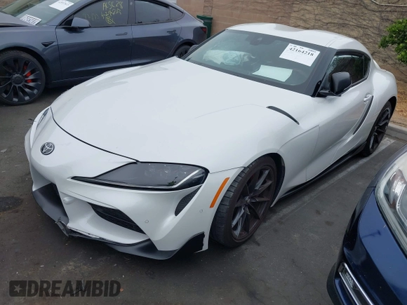 2024 Toyota Supra 3.0 with VIN WZ1DB0G09RW068052, listed as a IAAI auction lot 42164218 with 8,694 mi miles and . Bid and sale history available at DreamBid. Image 2.