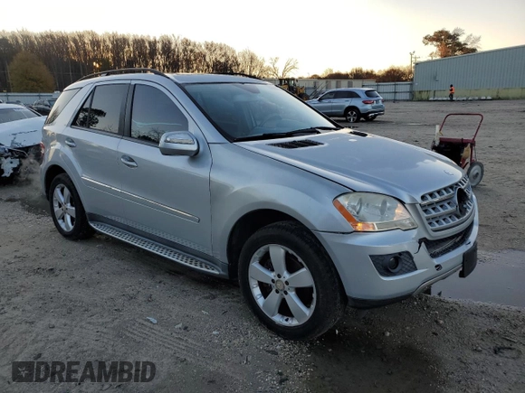 2009 Mercedes-Benz M 3.5L with VIN 4JGBB56E59A526646, listed as a Copart auction lot 83773204 with 122,272 mi miles and Salvage Title. Bid and sale history available at carsss.com. Image 4.