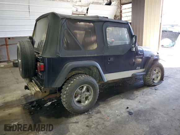1998 Jeep Wrangler SE with VIN 1J4FY29P4WP792159, listed as a Copart auction lot 73400054 with 0 mi miles and Salvage Title. Bid and sale history available at carsss.com. Image 3.